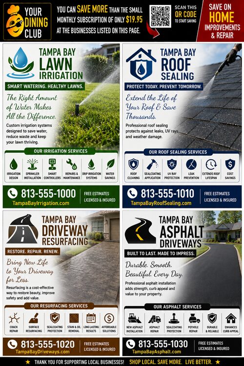 MMA SOHIAR 4 Ads Irrigation, Roof Sealing, Driveway Resurface, Asphalt